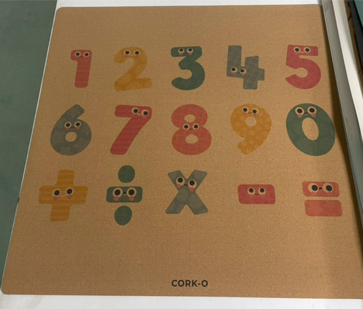 Square playmat NUMBERS